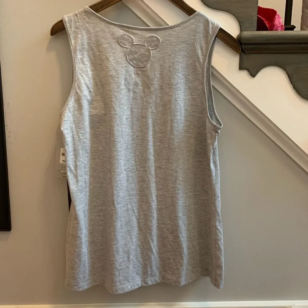 Disney Mickey Mouse Racer Back Sleep Tank sz L 12-14 NWT - Picture 5 of 5